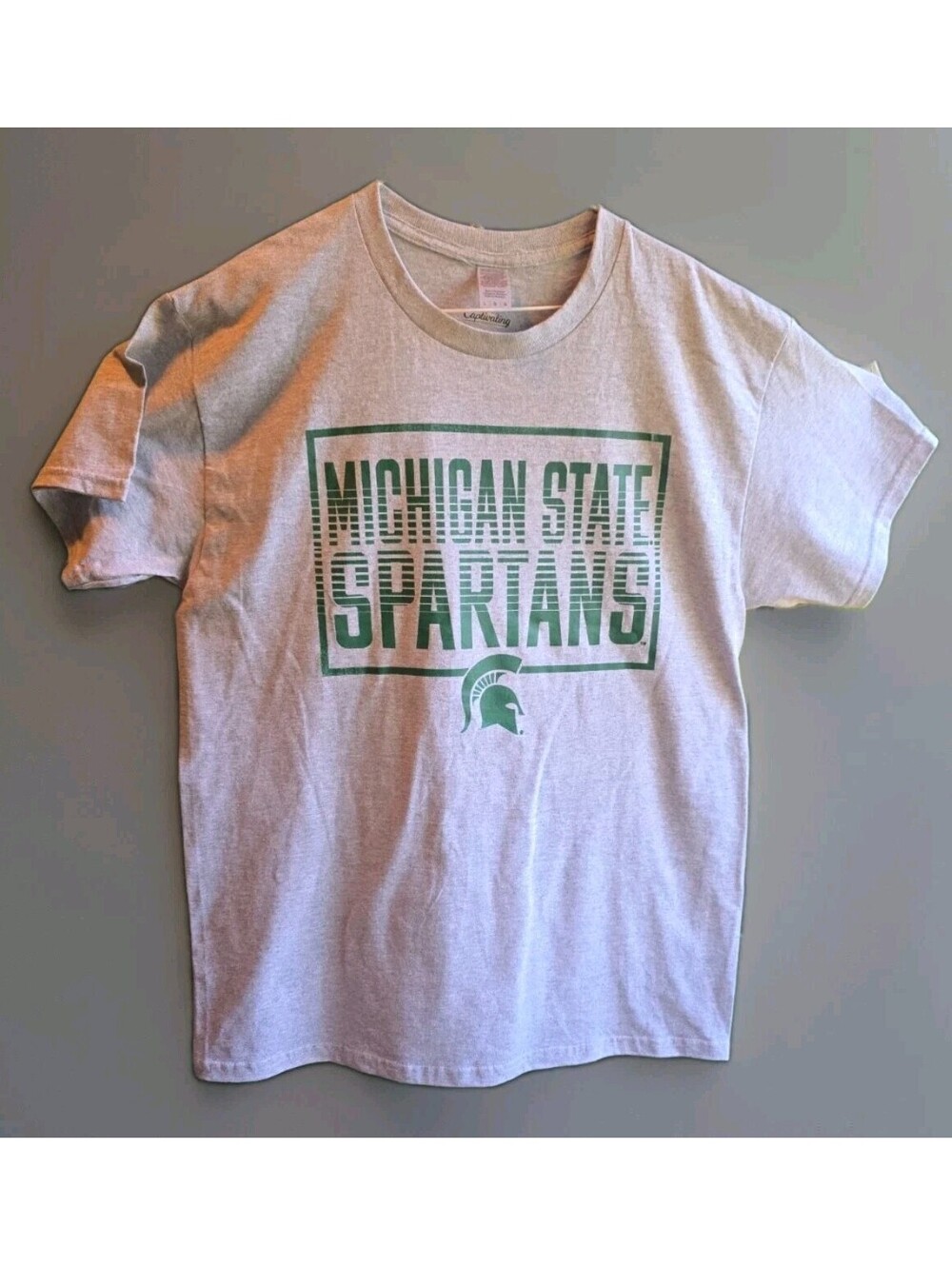 Michigan State Spartans Heather Gray  Heather T-Shirt Size Large Captivating